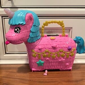 Poly Pocket Pink Unicorn Toy